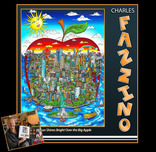 Charles Fazzino Art Charles Fazzino Art The Sun Shines Bright Over the Big Apple